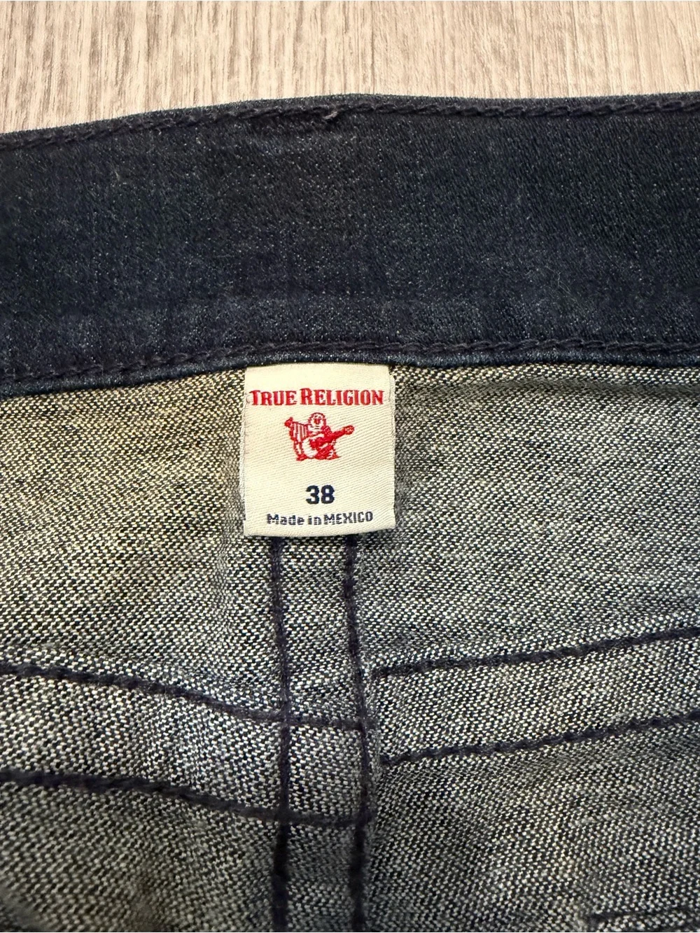 True Religion  Mens Dark Blue Straight Jeans
